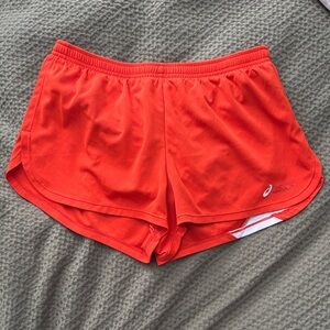 ASICS Women's Vibrant Orange Athletic Shorts